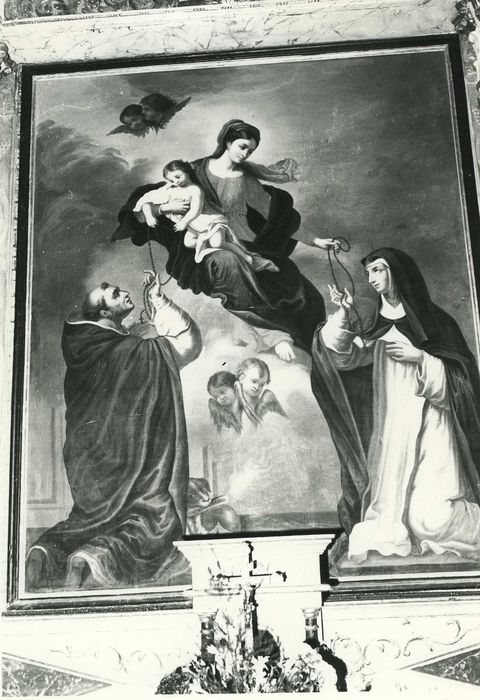 tableau : Donation du Rosaire, vue générale