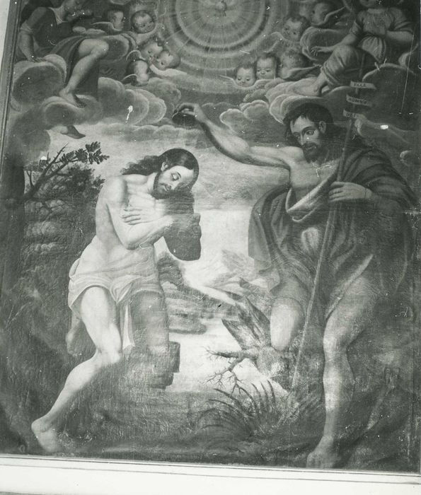 tableau et son cadre : Le Baptême du Christ, vue générale - © Ministère de la Culture (France), Médiathèque du patrimoine et de la photographie, diffusion RMN-GP