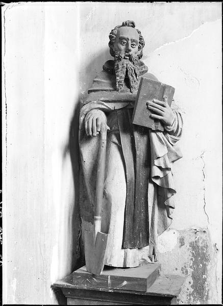 Statue : saint Fiacre - © Ministère de la Culture (France), Médiathèque du patrimoine et de la photographie, diffusion RMN-GP