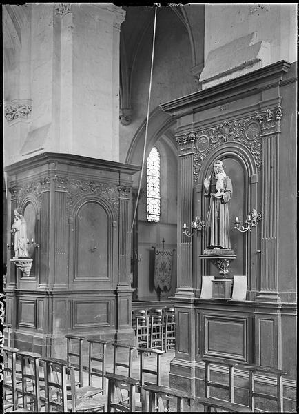 Lambris de revêtement : boiseries de l'abside - © Ministère de la Culture (France), Médiathèque du patrimoine et de la photographie, diffusion RMN-GP