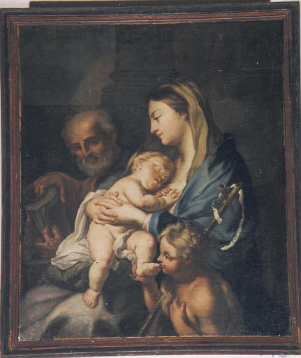 tableau : Vierge à l'Enfant avec saint Joseph et le petit saint Jean-Baptiste