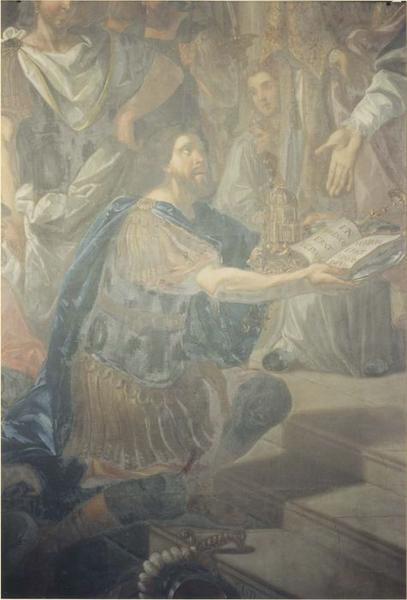 tableau : saint Nicolas et les officiers de l'empereur, détail