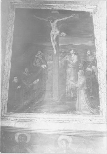 tableau : la Crucifixion avec un roi de France et un pénitent, vue générale - © Ministère de la Culture (France), Médiathèque du patrimoine et de la photographie (objets mobiliers), tous droits réservés