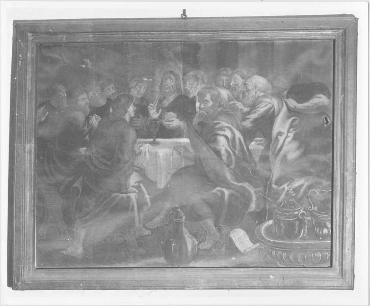 tableau, cadre : la Cène, vue générale - © Ministère de la Culture (France), Médiathèque du patrimoine et de la photographie (objets mobiliers), tous droits réservés