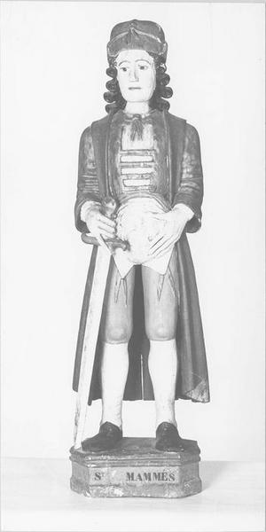 statue : saint Mammès, vue générale - © Ministère de la Culture (France), Médiathèque du patrimoine et de la photographie (objets mobiliers), tous droits réservés