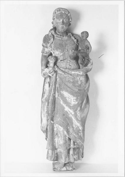statue : Vierge à l'Enfant, vue générale - © Ministère de la Culture (France), Médiathèque du patrimoine et de la photographie (objets mobiliers), tous droits réservés