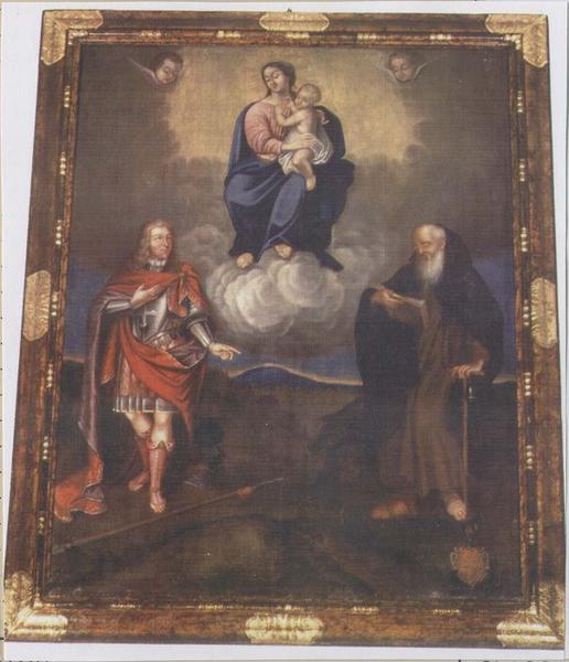 tableau : La Vierge à l'Enfant avec saint Antoine et saint Maurice, cadre, vue générale - © Ministère de la Culture (France), Médiathèque du patrimoine et de la photographie (objets mobiliers), tous droits réservés