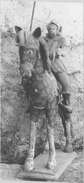 statue (statue équestre) : saint Hippolyte, vue générale - © Ministère de la Culture (France), Médiathèque du patrimoine et de la photographie (objets mobiliers), tous droits réservés