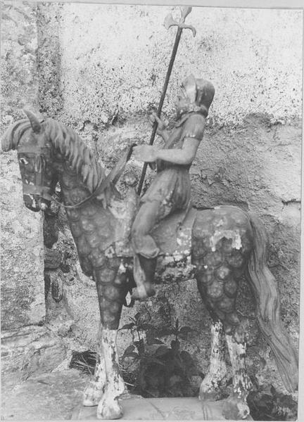 statue (statue équestre) : saint Hippolyte, vue générale - © Ministère de la Culture (France), Médiathèque du patrimoine et de la photographie (objets mobiliers), tous droits réservés