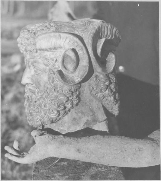 statue : Jupiter Ammon, détail - © Ministère de la Culture (France), Médiathèque du patrimoine et de la photographie (objets mobiliers), tous droits réservés