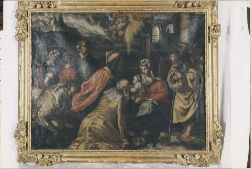 tableau, cadre : Adoration des mages, vue générale - © Ministère de la Culture (France), Médiathèque du patrimoine et de la photographie (objets mobiliers), tous droits réservés