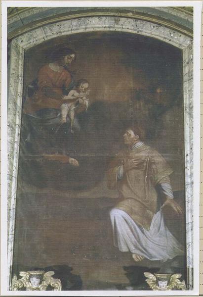 tableau : L'Apparition de la Vierge à saint Léonard, vue générale