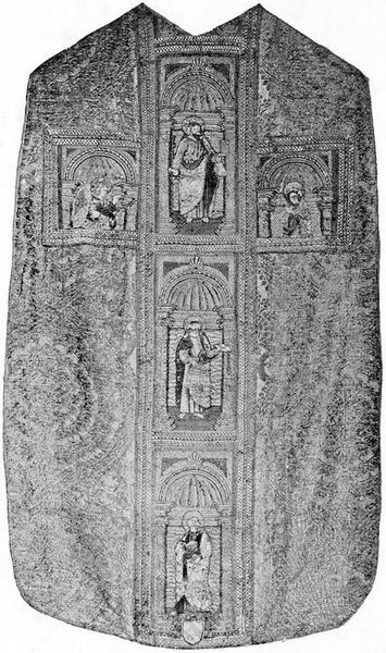 chasuble de Nicolas de Fiesque, archevêque d'Embrun, vue générale