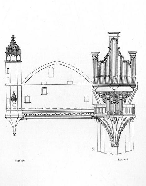 orgue de tribune : buffet d'orgue, vue générale