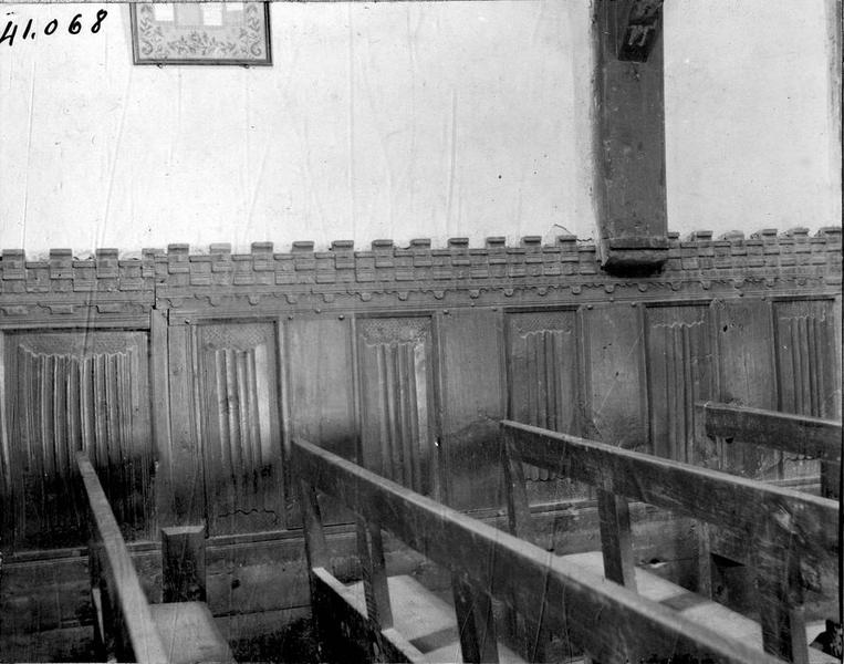 lambris de revêtement, vue partielle - © Ministère de la Culture (France), Médiathèque du patrimoine et de la photographie (objets mobiliers), tous droits réservés