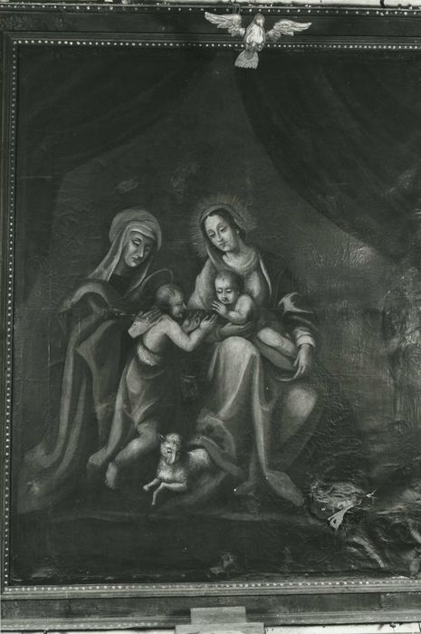 tableau : Vierge à l'Enfant avec saint Jean-Baptiste et sainte Elisabeth, vue générale