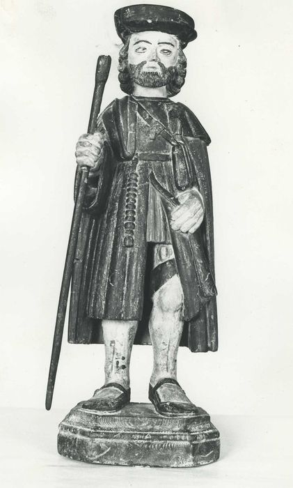 statuette : saint Roch, vue générale