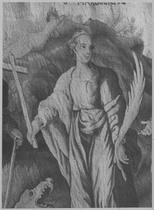 pièce murale : Sainte Marguerite, vue partielle - © Ministère de la Culture (France), Médiathèque du patrimoine et de la photographie, diffusion RMN-GP