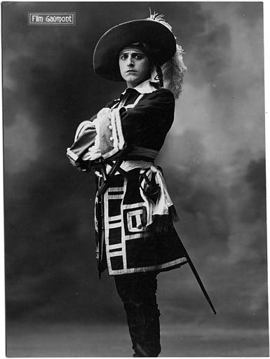 Portrait d'Aimé Simon-Girard en d'Artagnan