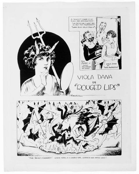 Bande dessinée présentant le film 'Rouges Lips'