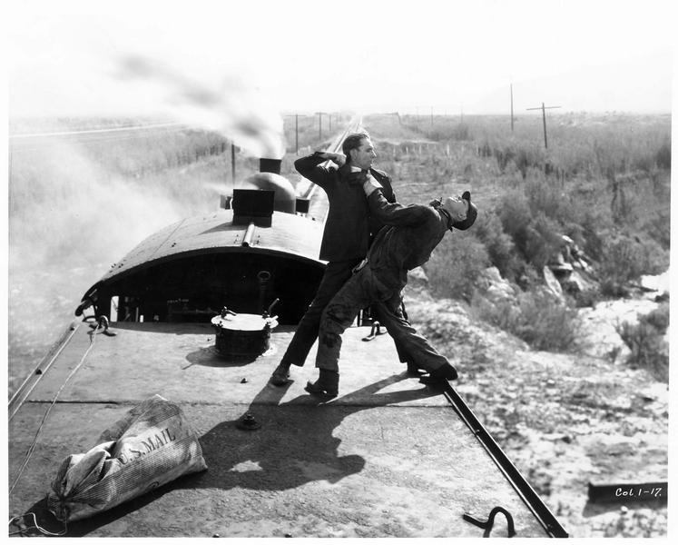 Bagarre sur le toit d'un train