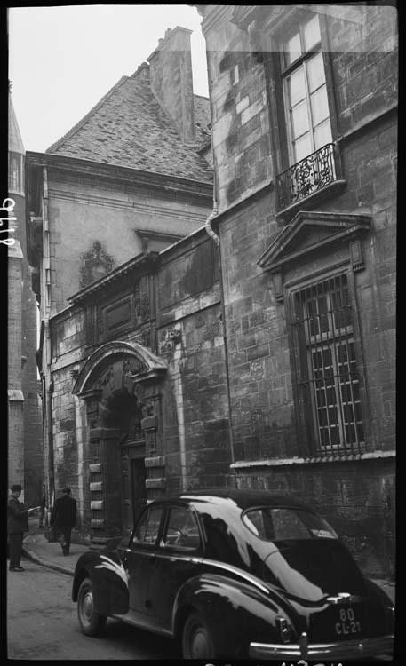 Portail sur rue de la Chouette, vue perspective