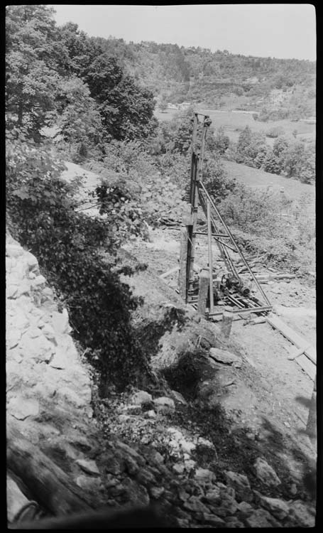 Enceinte ou mur de soutènement en travaux