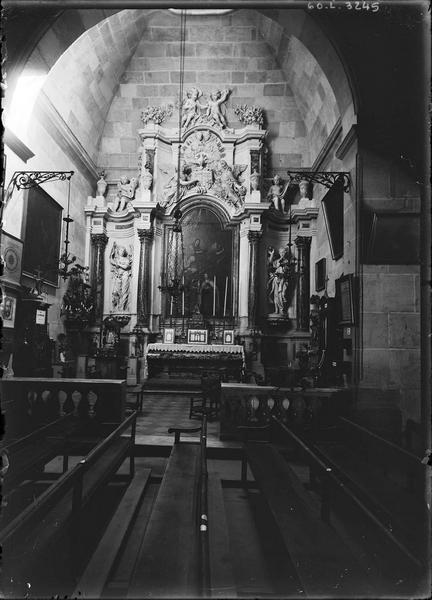 Retable ; chapelle côté sud, intérieur