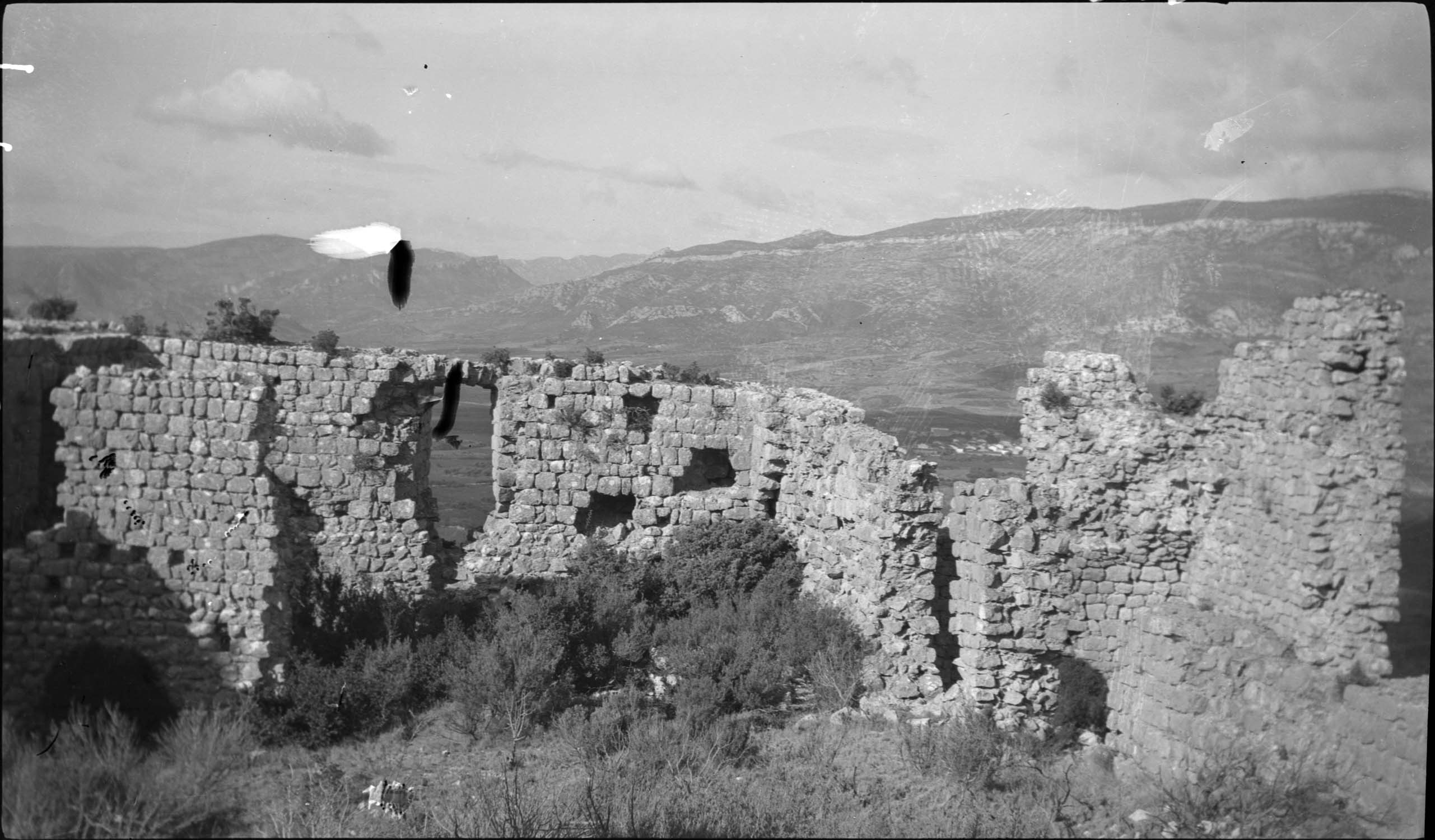 Vue partielle des ruines