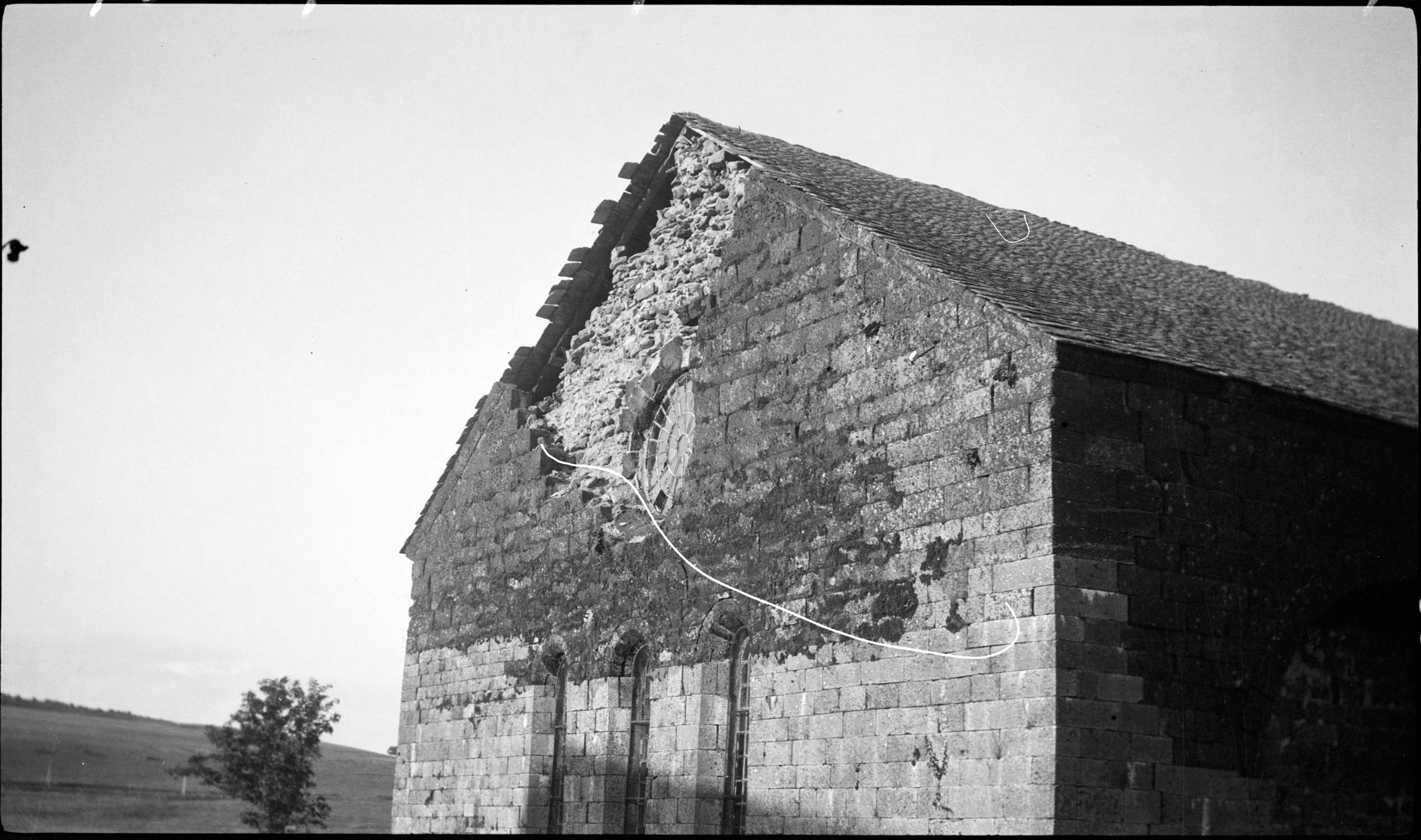 Façade ouest avant restauration