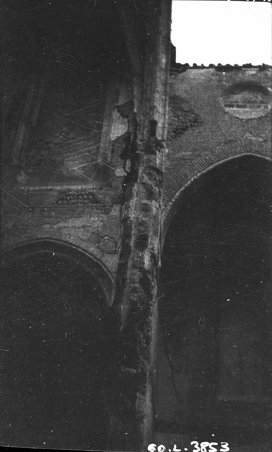 L’église après l’incendie du 14 septembre 1944