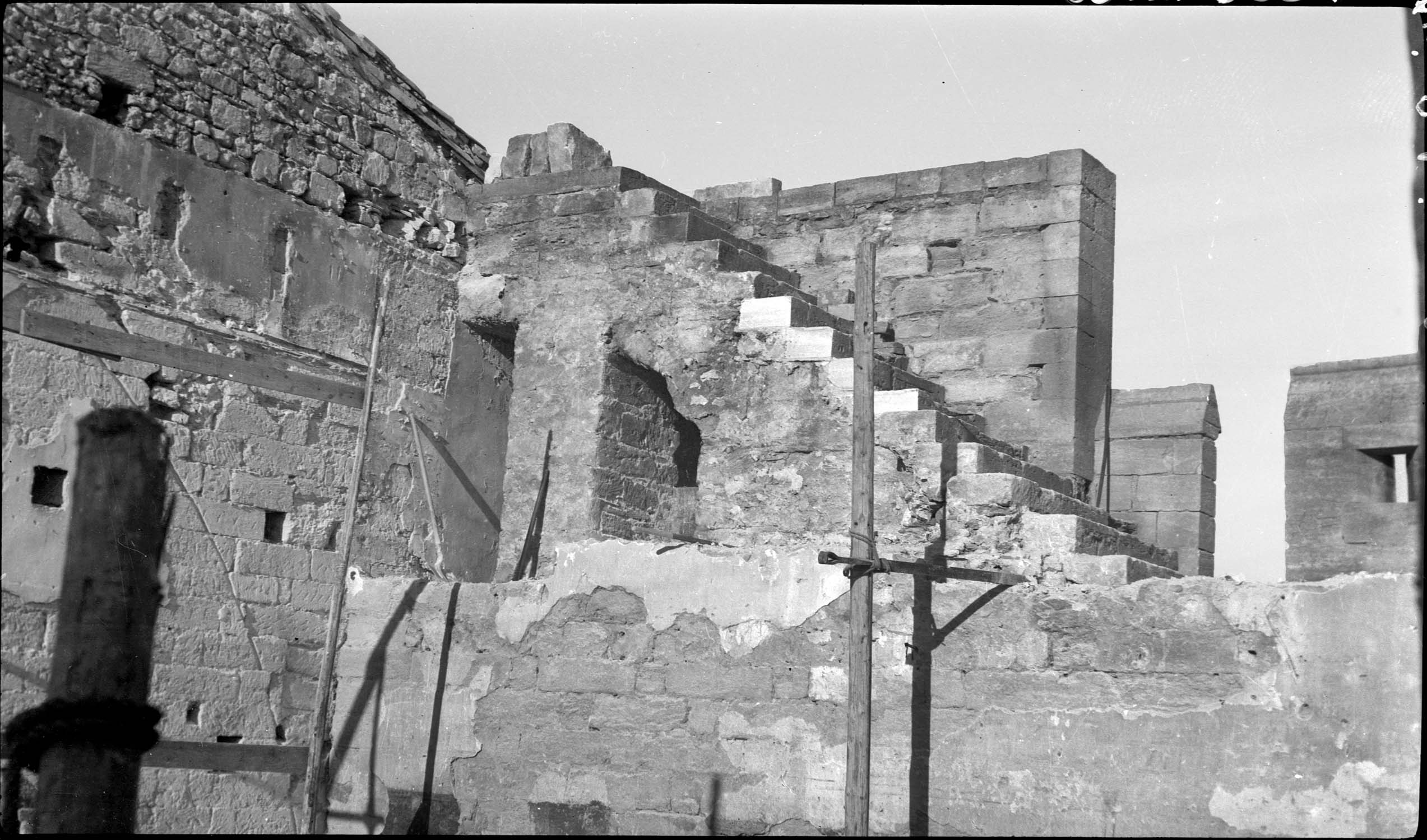 Détail d’un escalier en cours de travaux