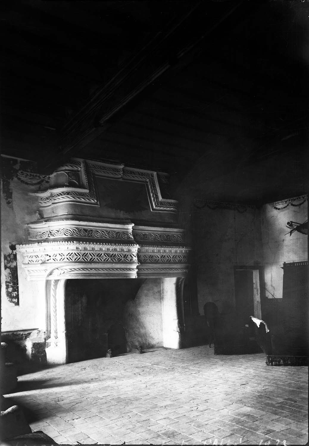 Cheminée dans les appartements de l’abbé