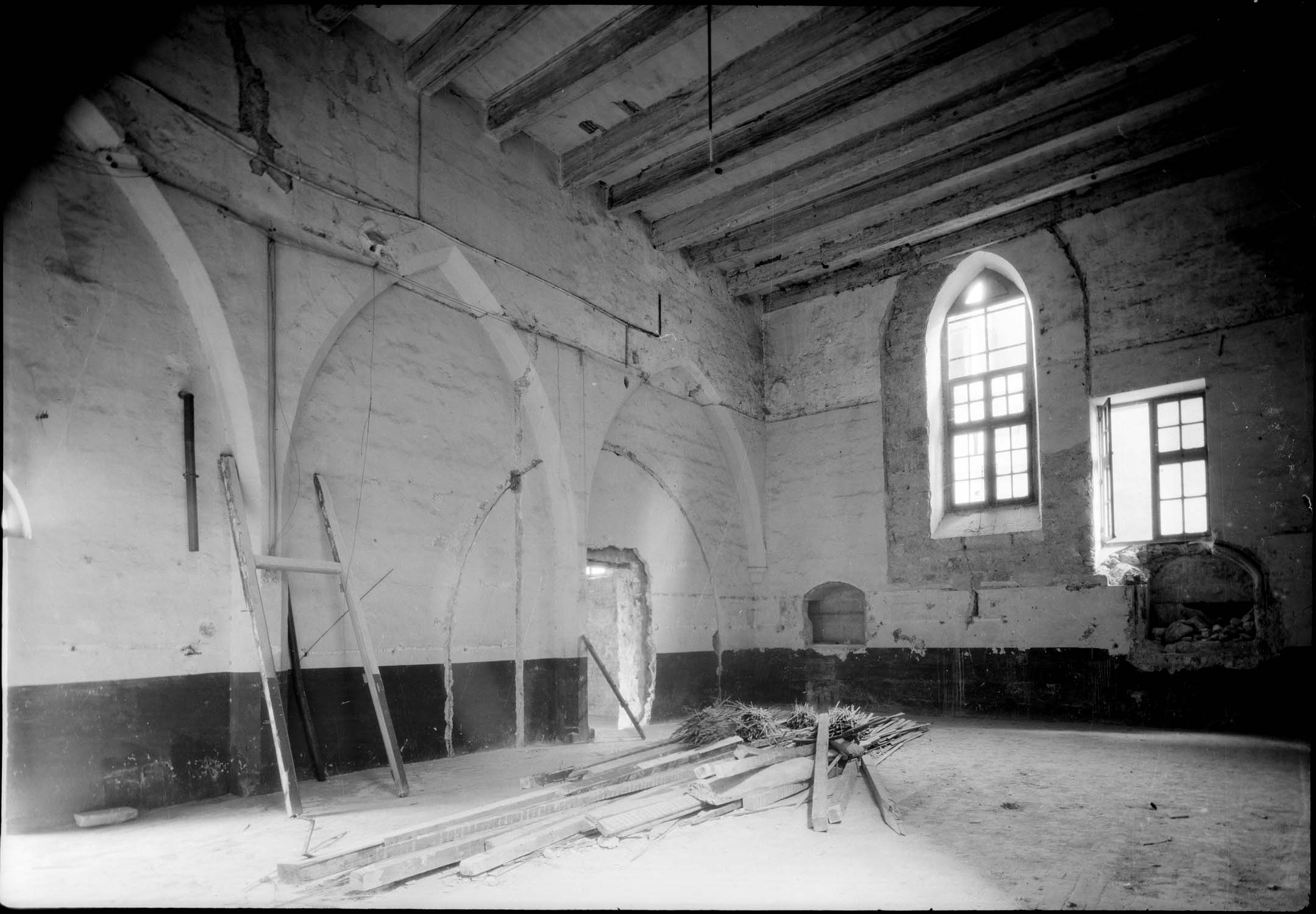 Intérieur de salle en travaux