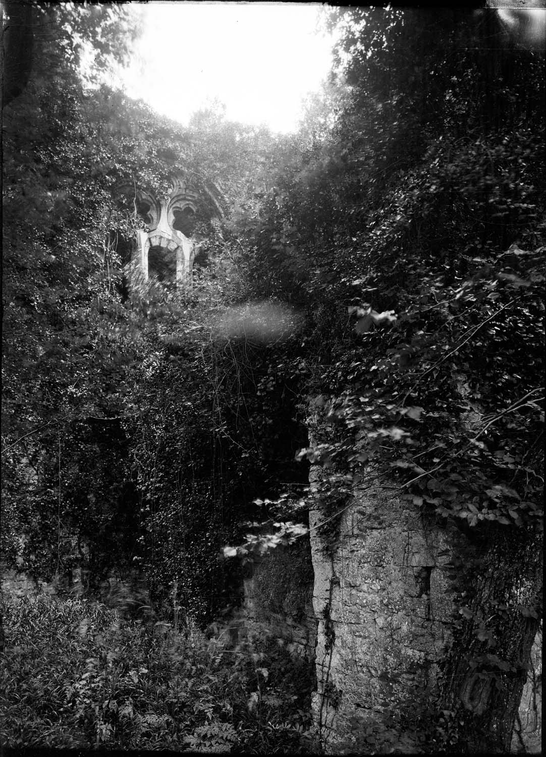 Aperçu d’une baie dans les ruines