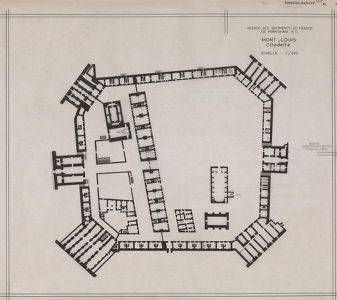 Plan dessiné d'après un plan du Génie.