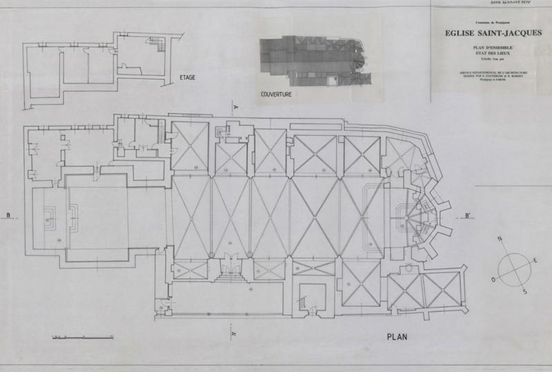 Plan d'ensemble et 1er étage, couverture.