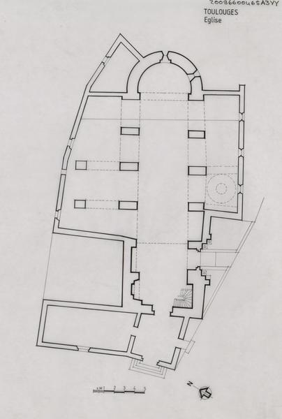 Eglise Sainte-Marie de l'Assomption : plan schématique.