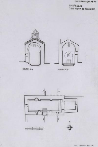 Plan général et coupe.