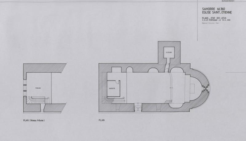 Plan général ; plan niveau tribune.