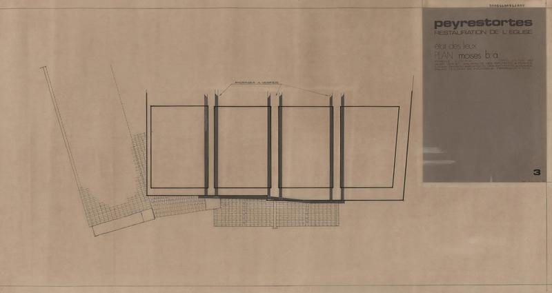 Etat des lieux : moise béton armé : plan.