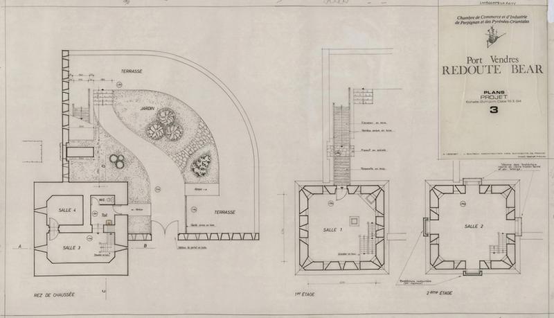 Projet : plans du rez-de-chaussée au 2ème étage légendés des futurs aménagements.