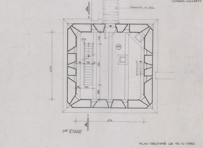 Plan coté du 1er étage.