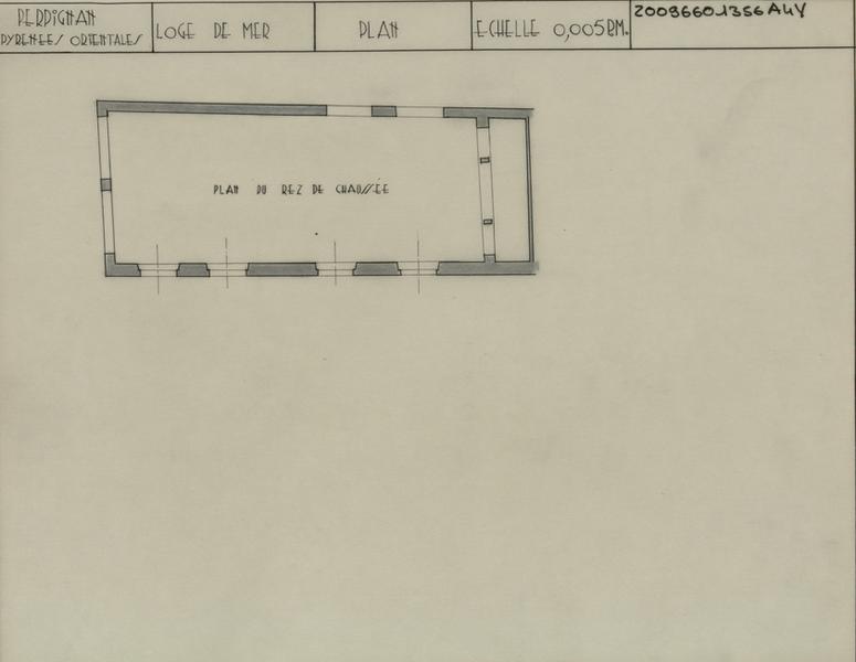 Plan du rez-de-chaussée.