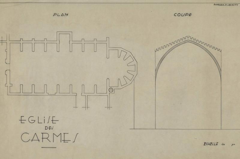 Plan général et coupe transversale.