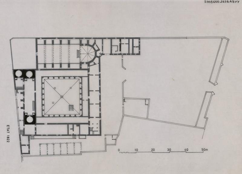 Etat des lieux en 1822 : plan général.