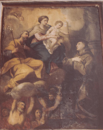 tableau : Vierge à l'Enfant apparaissant à saint Antoine de Padoue (la) - © Ministère de la Culture (France), Médiathèque du patrimoine et de la photographie (objets mobiliers), tous droits réservés