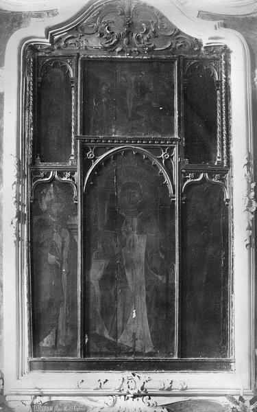 retable de l'autel Saint-Maur, tableaux, vue générale - © Ministère de la Culture (France), Médiathèque du patrimoine et de la photographie (objets mobiliers), tous droits réservés