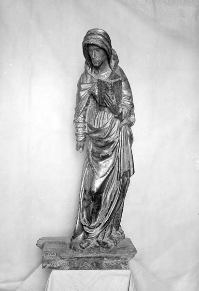 groupe sculpté : Sainte Anne et la Vierge, vue générale