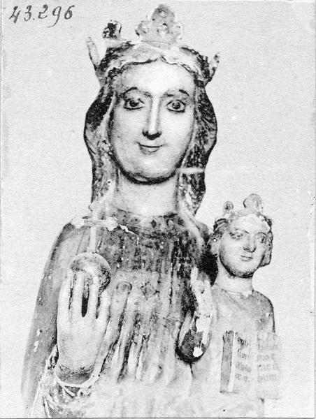 statue : Vierge à l'Enfant dite Notre-Dame-de-Fenestres, vue partielle - © Ministère de la Culture (France), Médiathèque du patrimoine et de la photographie (objets mobiliers), tous droits réservés